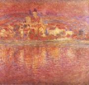 Claude Monet Vetheuil Setting Sun USA oil painting artist